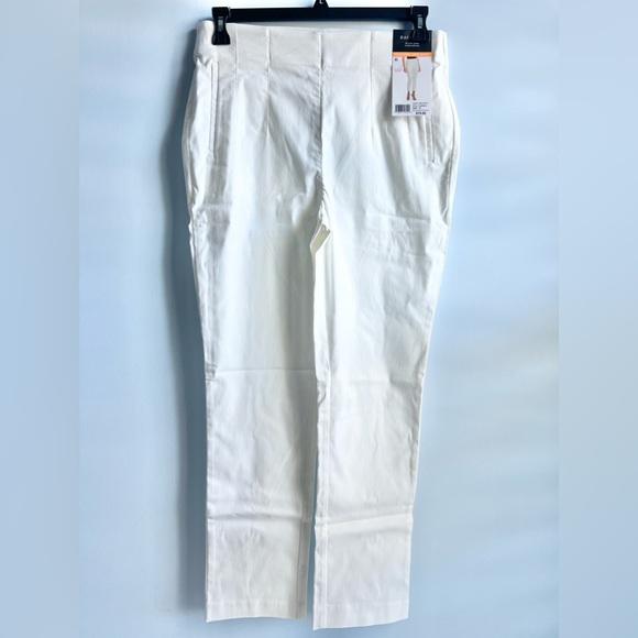 Rafaella Women's Stretch Ankle Pant - White Size 12 - Picture 4 of 8